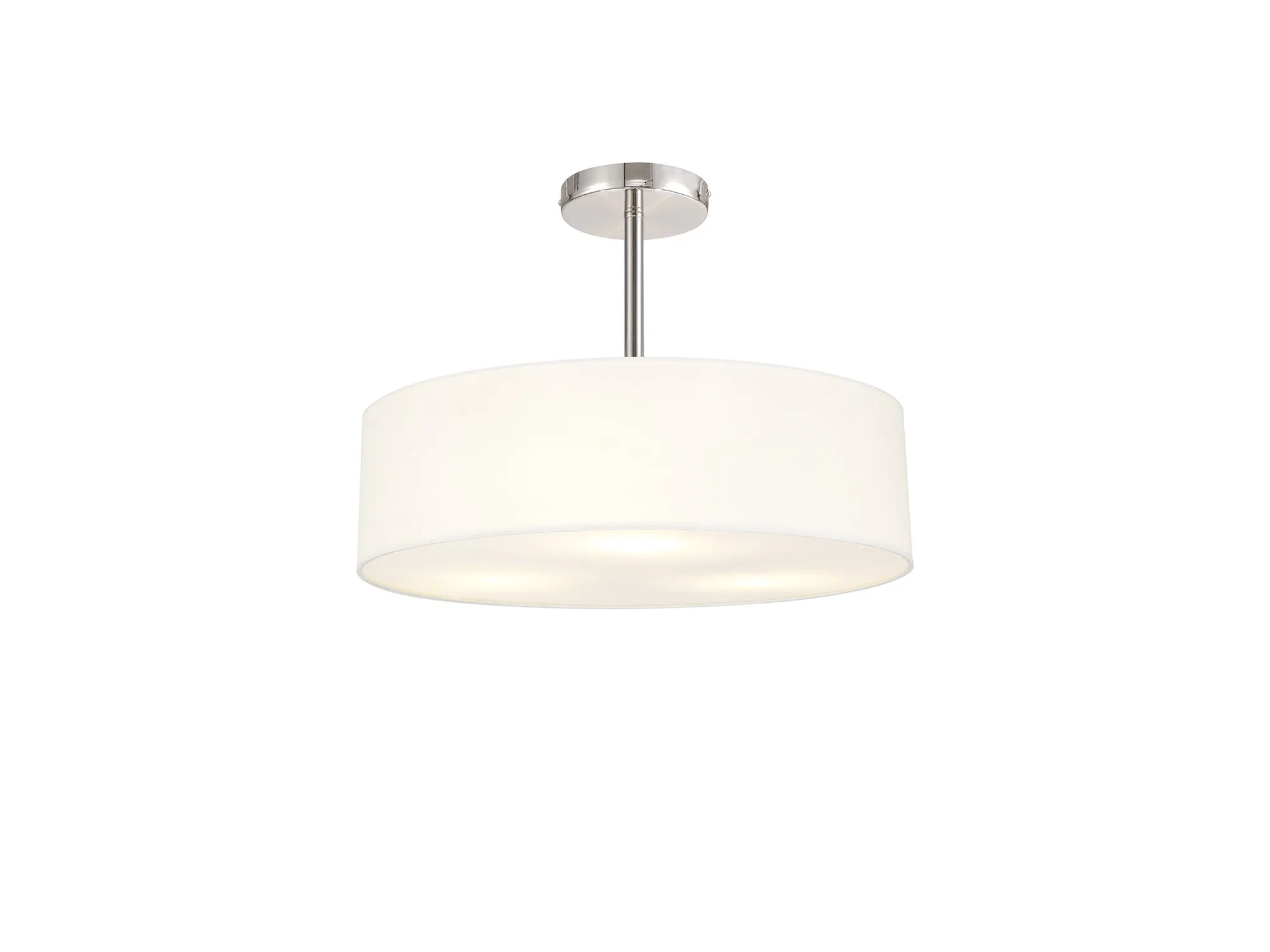 DK0727  Baymont 45cm Semi Flush 5 Light Polished Chrome; White